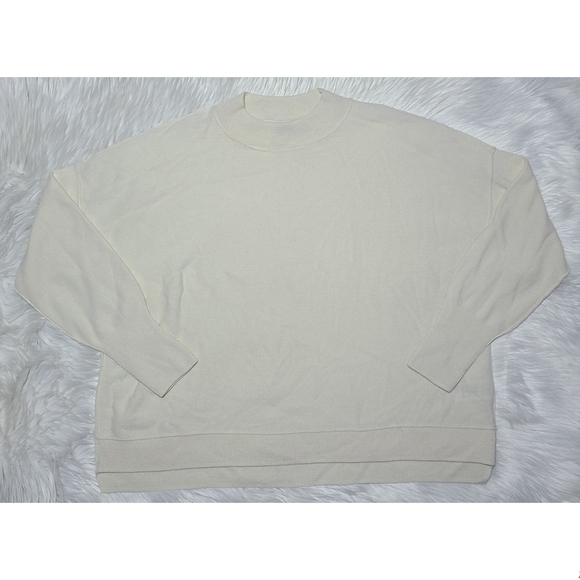 NWOT|Free People 100% Cashmere Cream Sweater, SMALL - Picture 2 of 7
